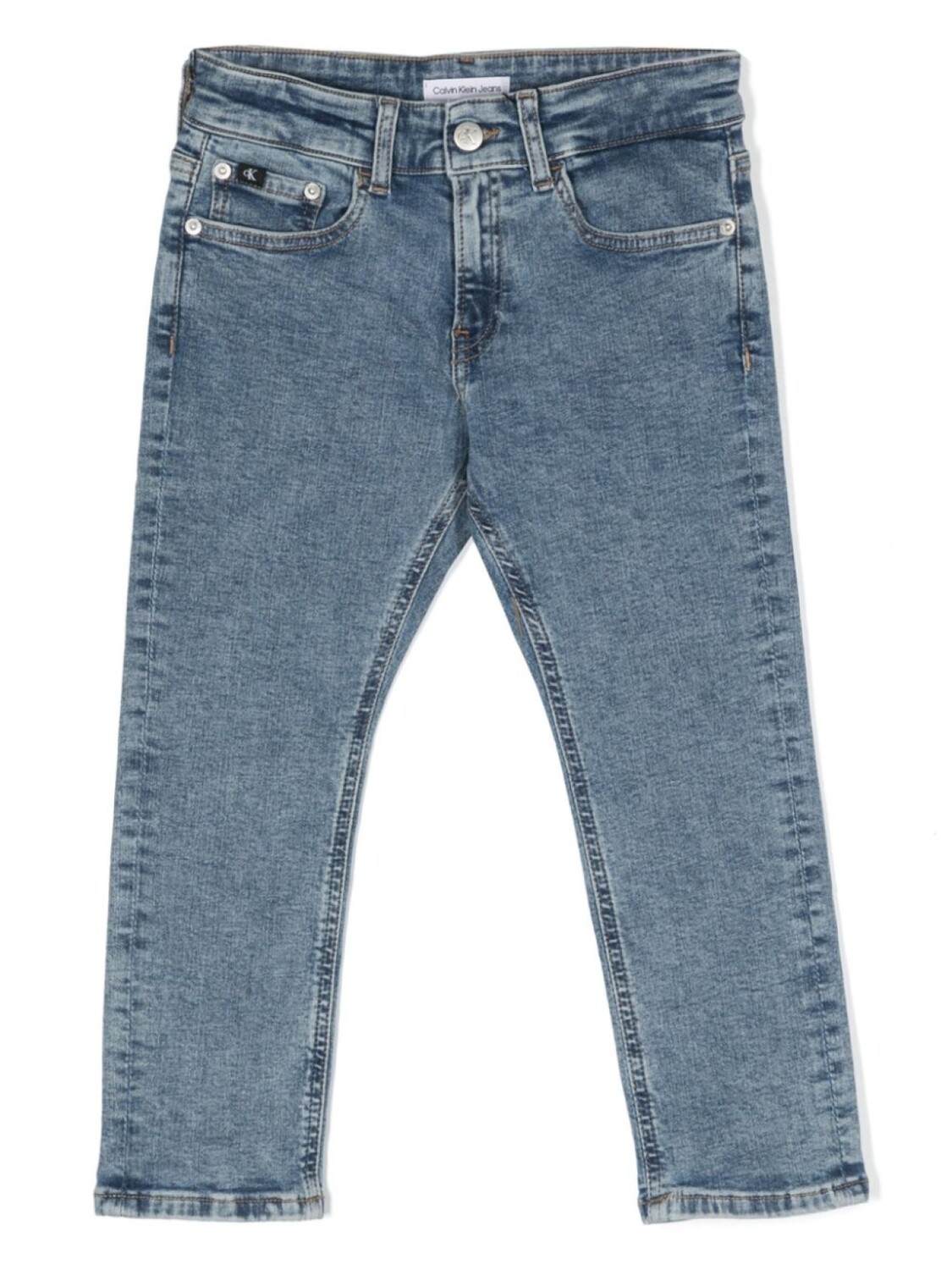 

Узкие джинсы Calvin Klein Kids, синий