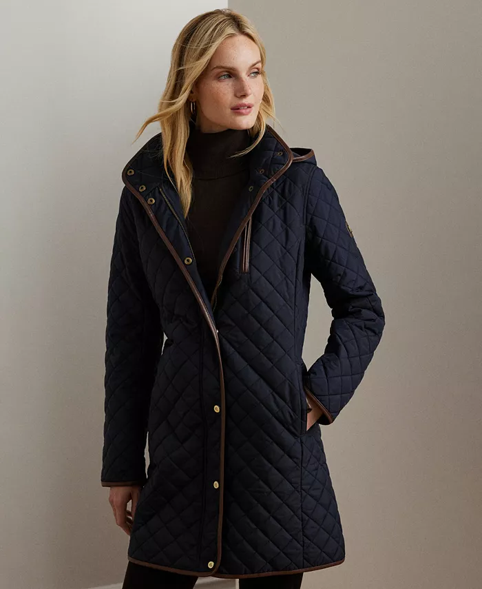 

Женское стеганое пальто с капюшоном, P/XS-XXL Lauren Ralph Lauren