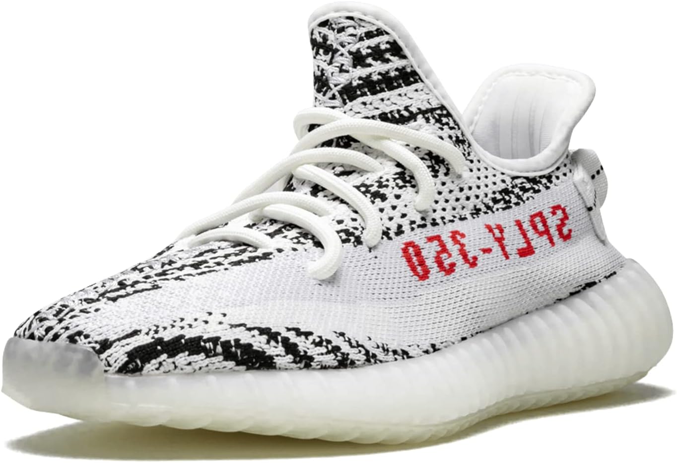 Мужские кроссовки Adidas Yeezy, белый/черный/красный — фото 4