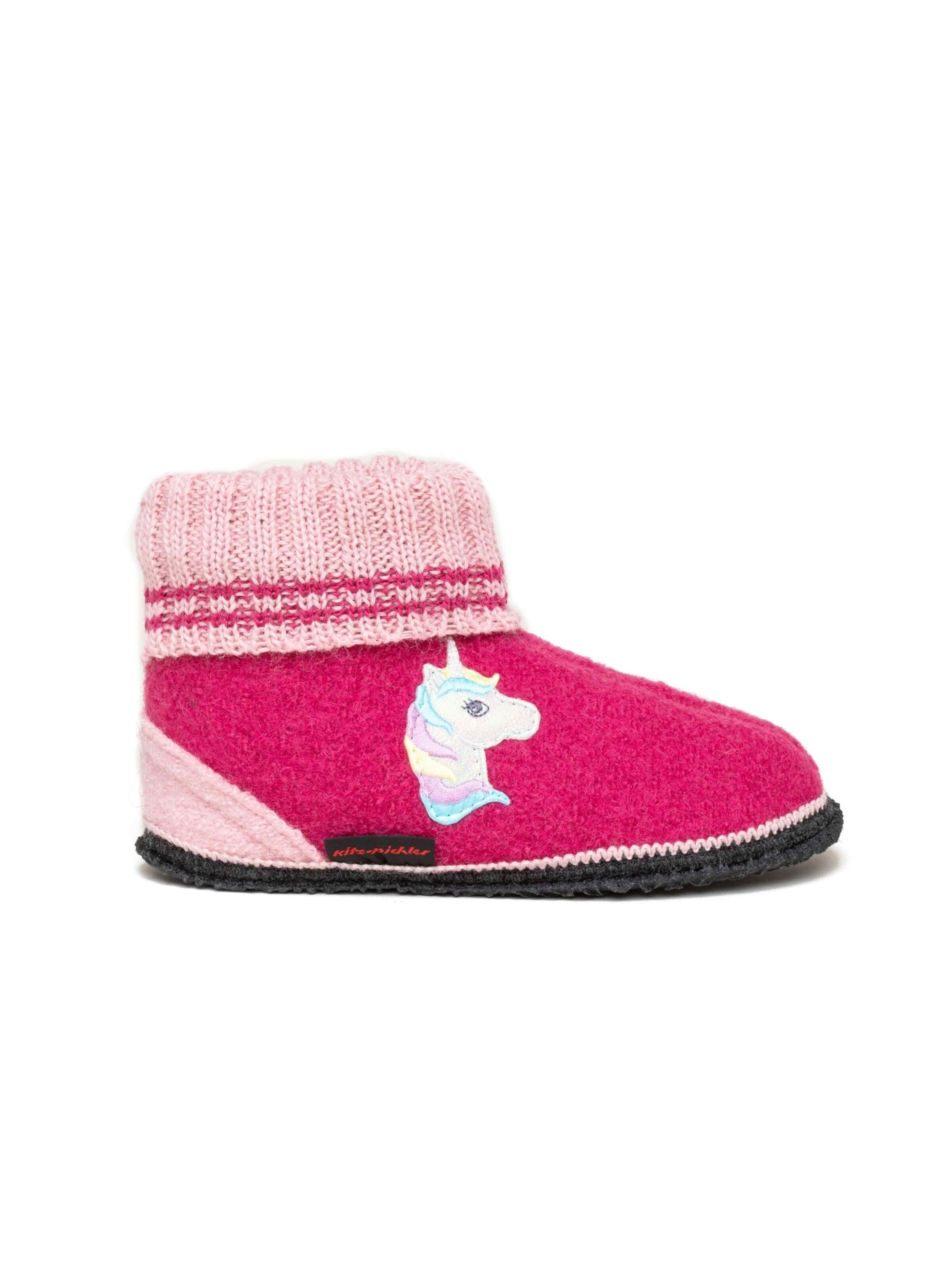 Kitz-pichler Тапочки 'Hüttenschuhe LM Kauns Einhorn' в розовом цвете — фото 3