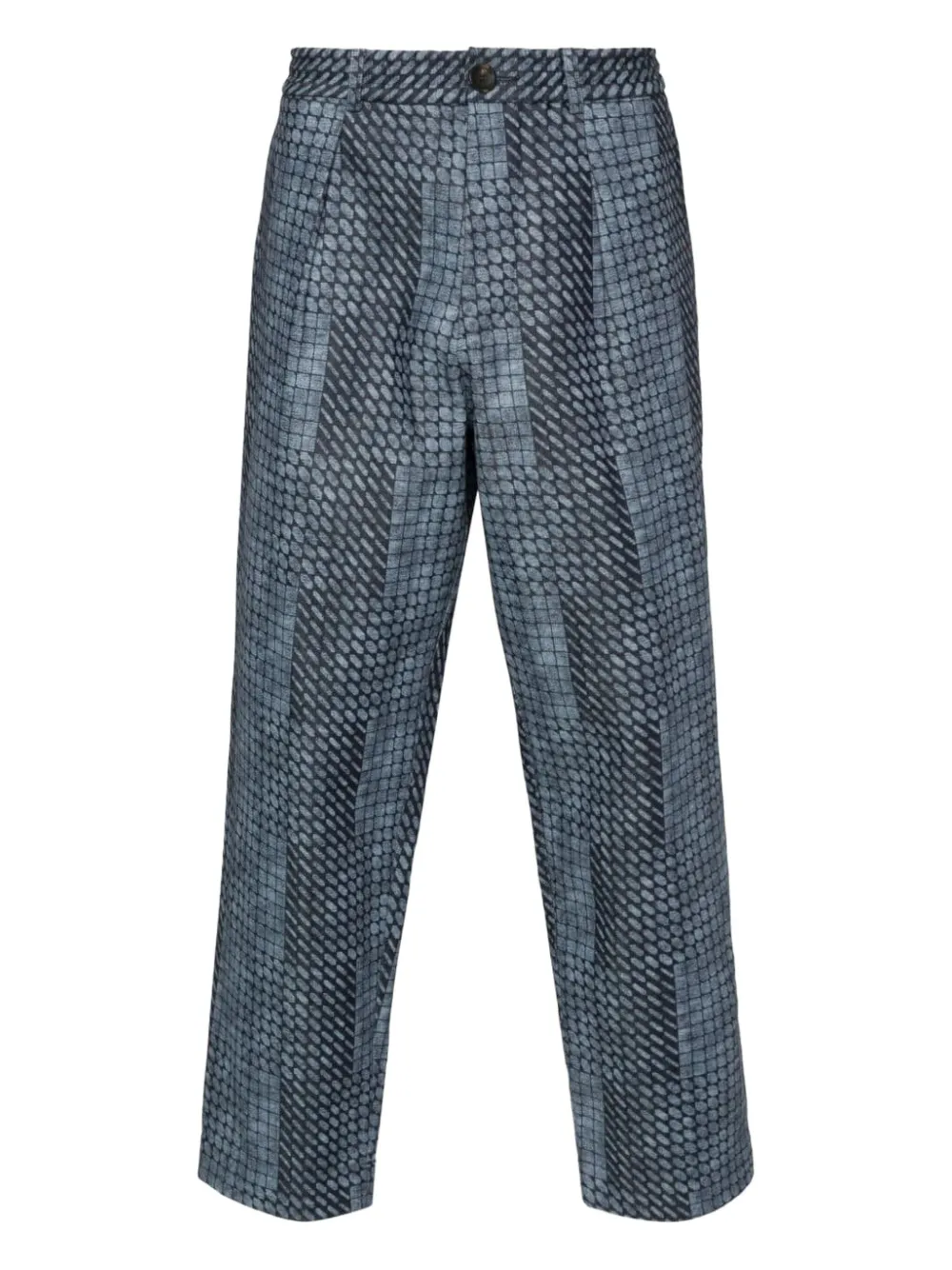 

Брюки с узором Pierre-Louis Mascia, синий