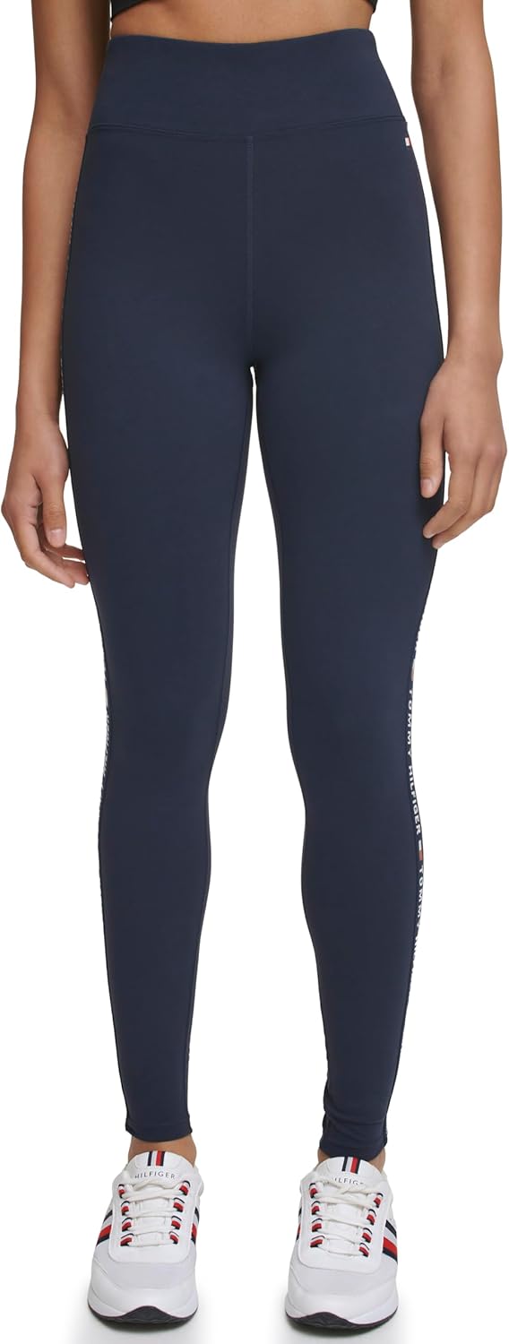 

Женские компрессионные леггинсы Tommy Hilfiger с логотипом сбоку, Navy