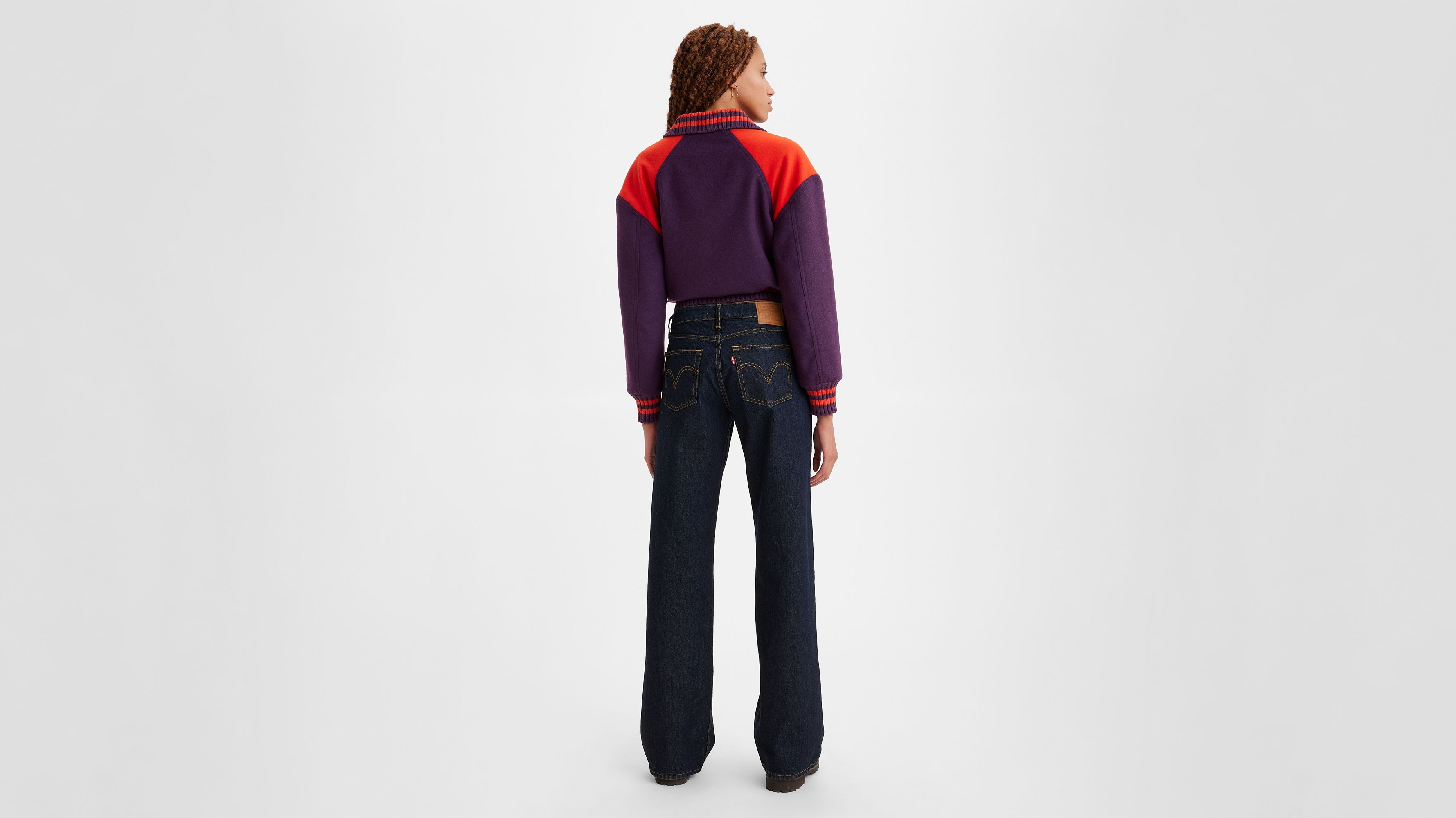 Джинсы женские низкие свободные Levi's, Dream Nice Dreams - Dark Wash — фото 3