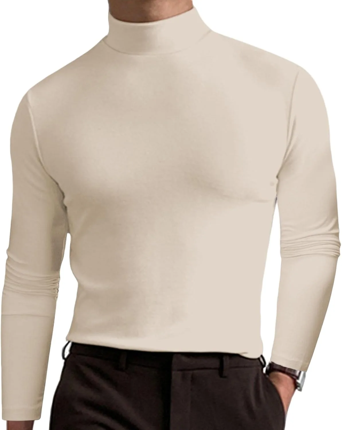 

Футболка-водолазка мужская Vintage Long Sleeve, Thermal, Slim Fit Thatrich