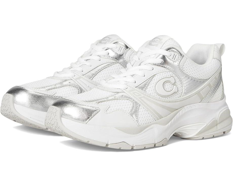 Кроссовки COACH Mesh Sneakers, цвет Light Grey/Optic White