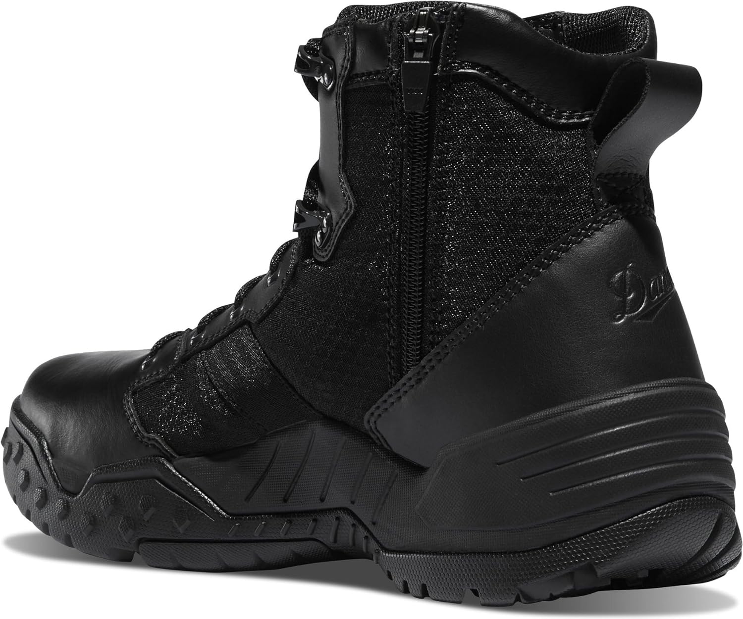 Тактические ботинки Danner Scorch 6 с боковой молнией для мужчин - дышащие, легкие, выполнены из кожи и текстиля, с амортизирующей подошвой и противоскользящей подошвой наружной части, черный — фото 2