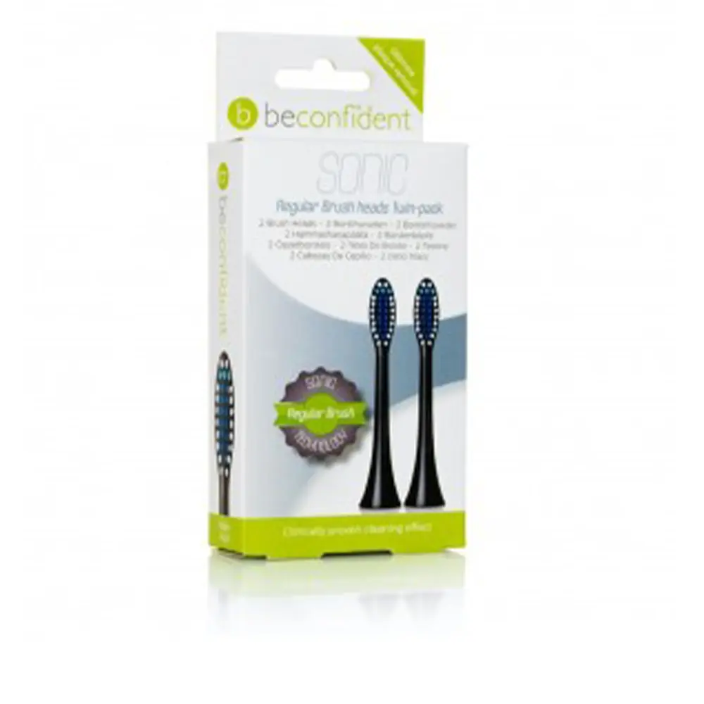 

Зубная щетка Sonic toothbrush heads whitening black lote Beconfident, 2 шт.