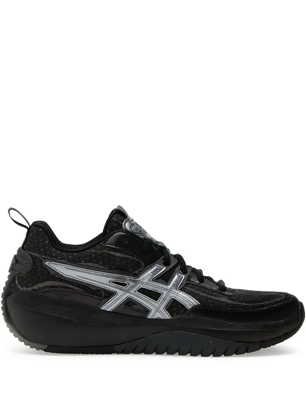 

Кеды с нашивкой-логотипом ASICS, черный
