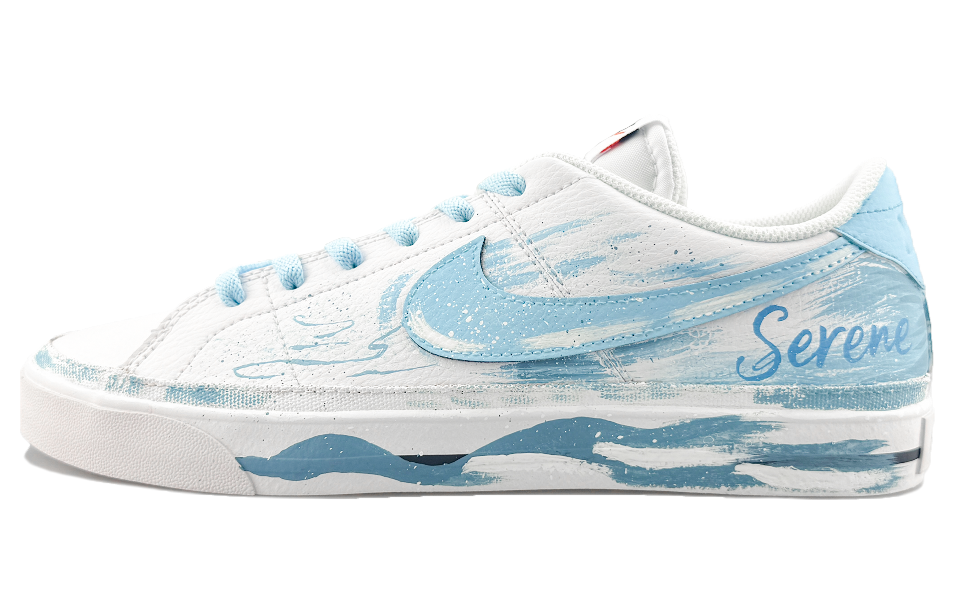 

Nike Низкие кроссовки для скейтбординга Court Legacy, мужские, белые, синие