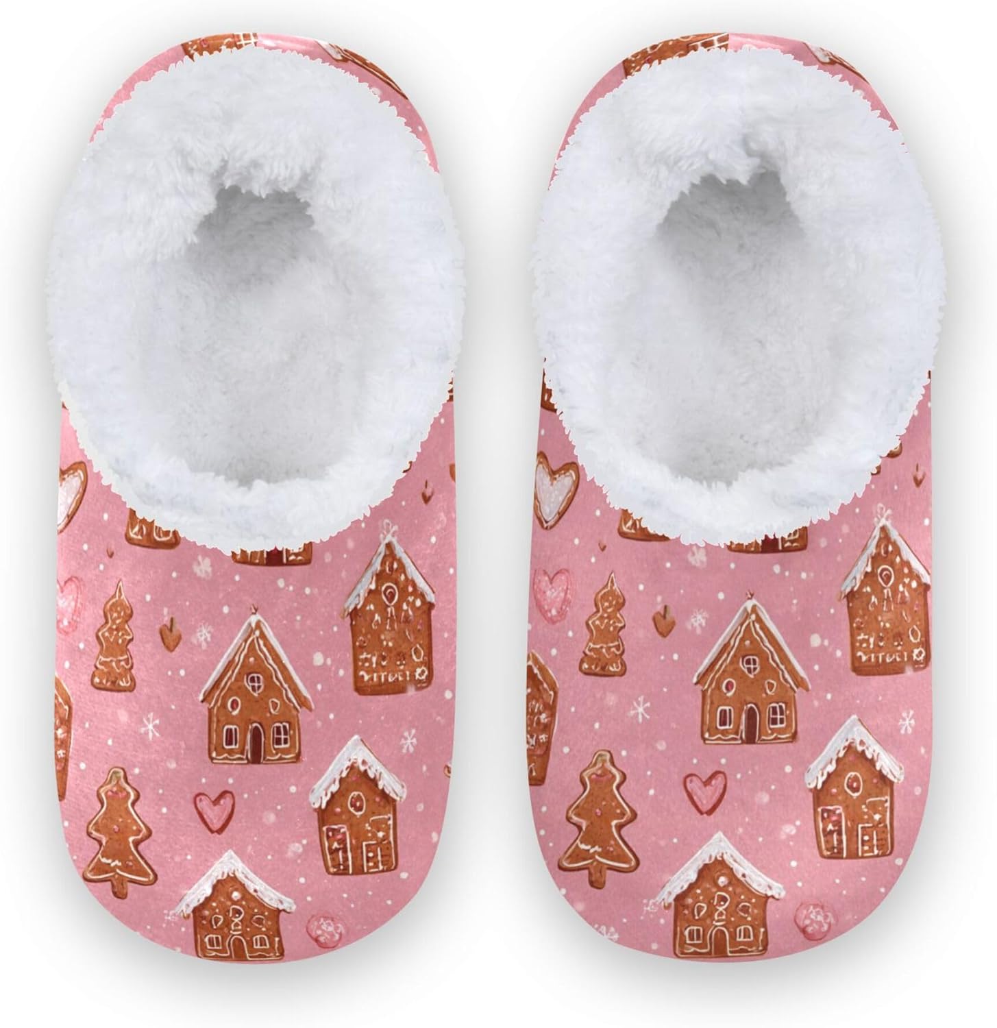 

Детские тапочки Fisyme для мальчиков и девочек, теплые мягкие домашние носки-тапочки, розовый