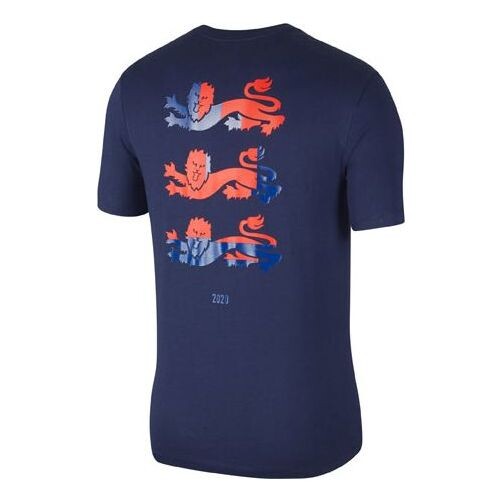 

Футболка england national team 20/21 training t-shirt 'navy blue' Nike, синий