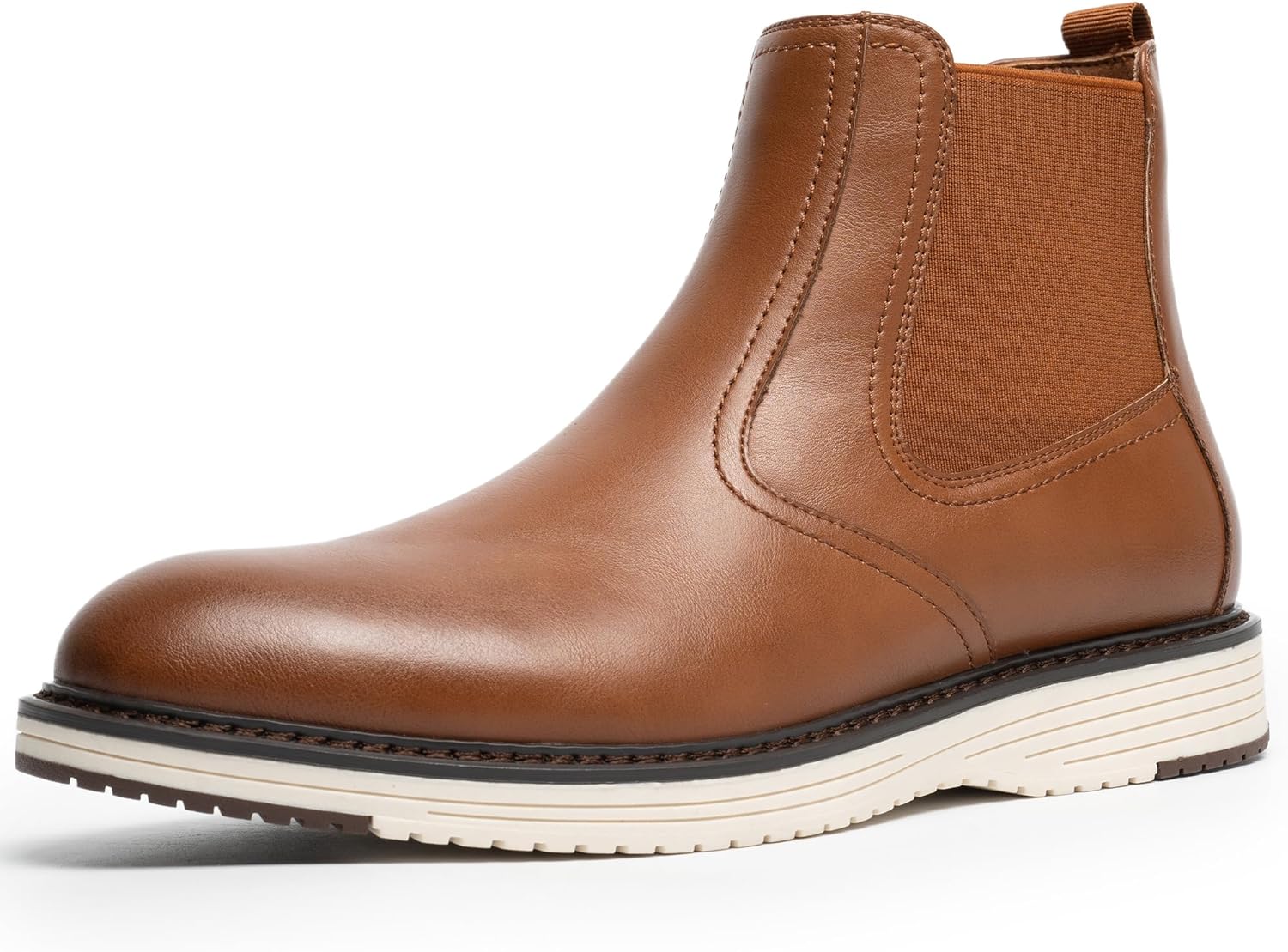 

Мужские ботинки челси CGRRBW, модные и удобные ботинки для вождения, нескользящая подошва, повседневные ботильоны без шнурков для мужчин, коричневый