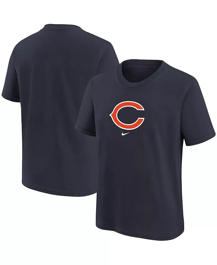 Футболка с логотипом Chicago Bears для мальчиков, темно-синяя Nike — фото 4