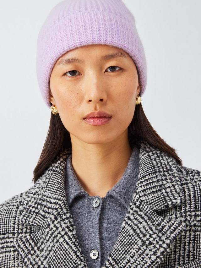 

Кашемировая шапка резинкой John Lewis, Light Purple