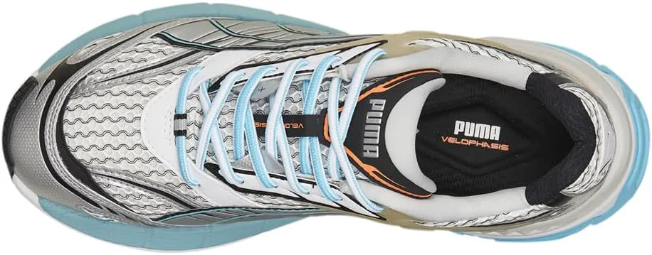 Мужские кроссовки PUMA Velophasis с поэтапной шнуровкой - серые, бледно-розовый/бежевый — фото 2
