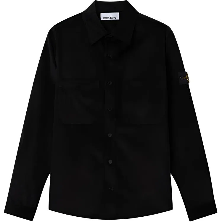 Рубашка Signature Patch Overshirt Stone Island Black