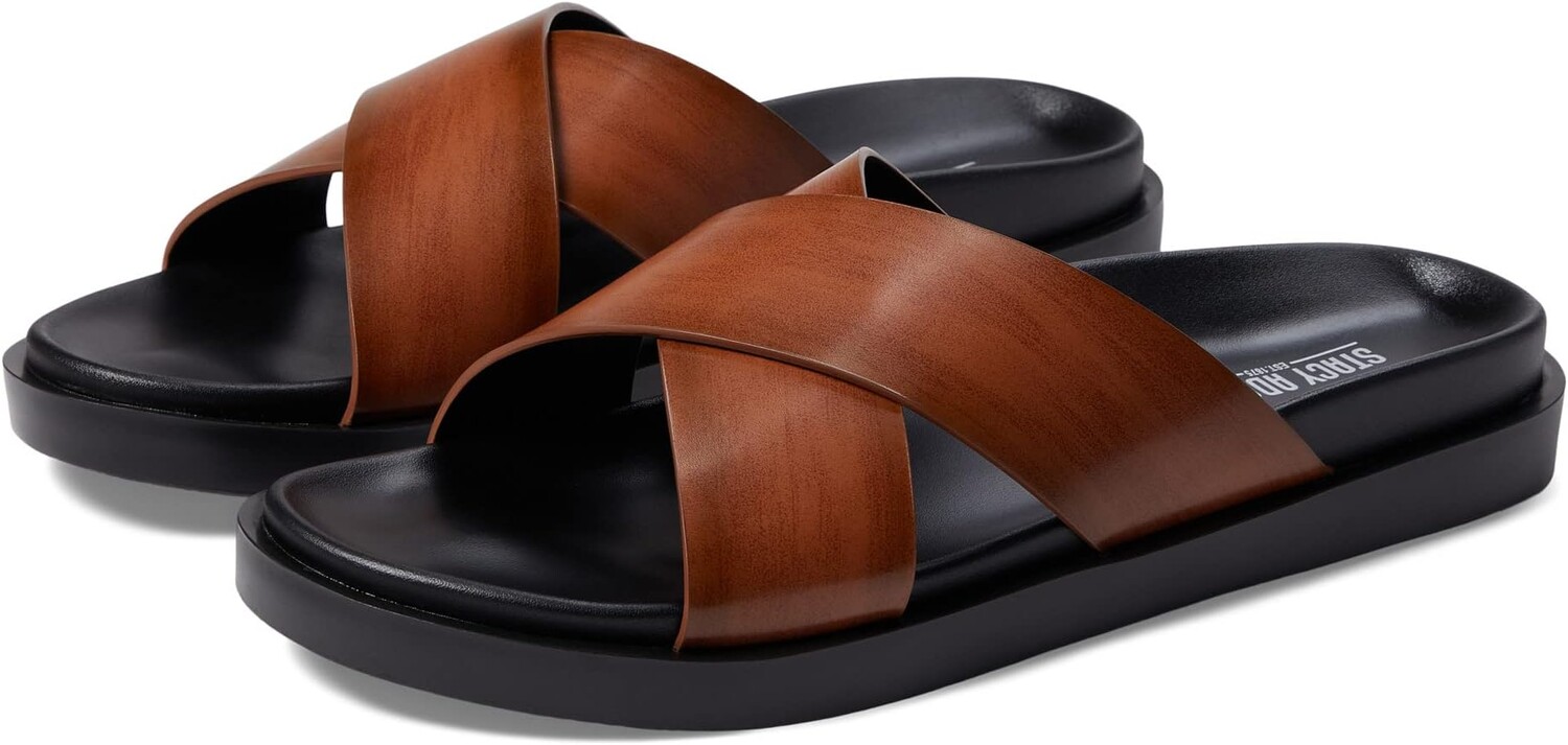 

Сандалии на плоской подошве Montel Cross Strap Slide Sandal Stacy Adams, цвет Cognac