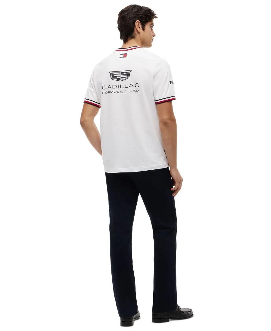 Мужская реплика футболки с коротким рукавом Cadillac F1 Tommy Hilfiger, White — фото 4
