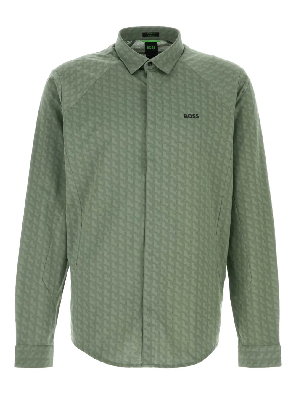 

Хлопковая рубашка Excurse Boss, зеленый