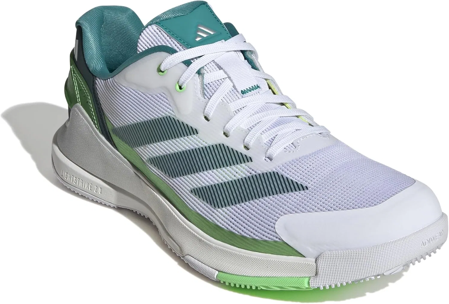 Мужские кроссовки для падела Adidas Crazyquick, Cloud White Aurora Ivy Lime Burst — фото 3