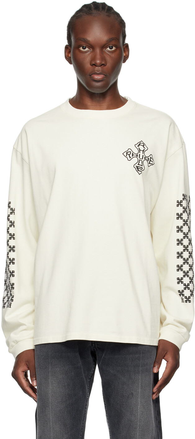 

Эксклюзивная футболка Off-White Cross с длинными рукавами от ENE Rhude