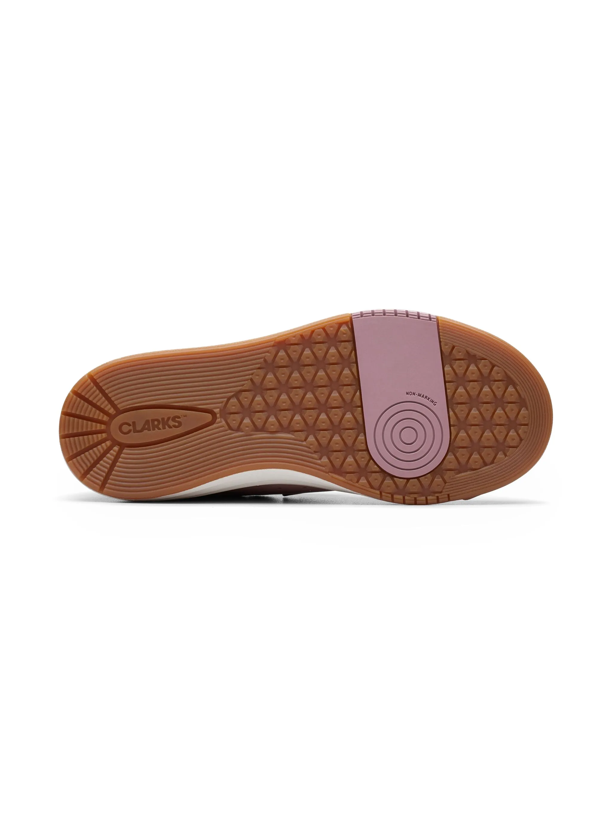 Кожаные кроссовки Clarks Kids, розовый — фото 4