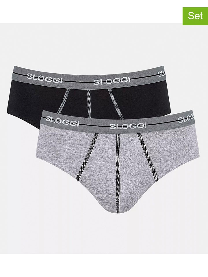 

Sloggi Комплект из 2 трусов «Start» в черно-сером цвете