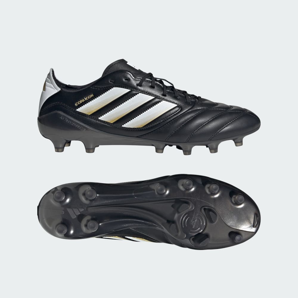 

Бутсы Adidas Copa Icon 2 Firm Ground Soccer Cleats, цвет Core Black/Cloud White/Gold Metallic