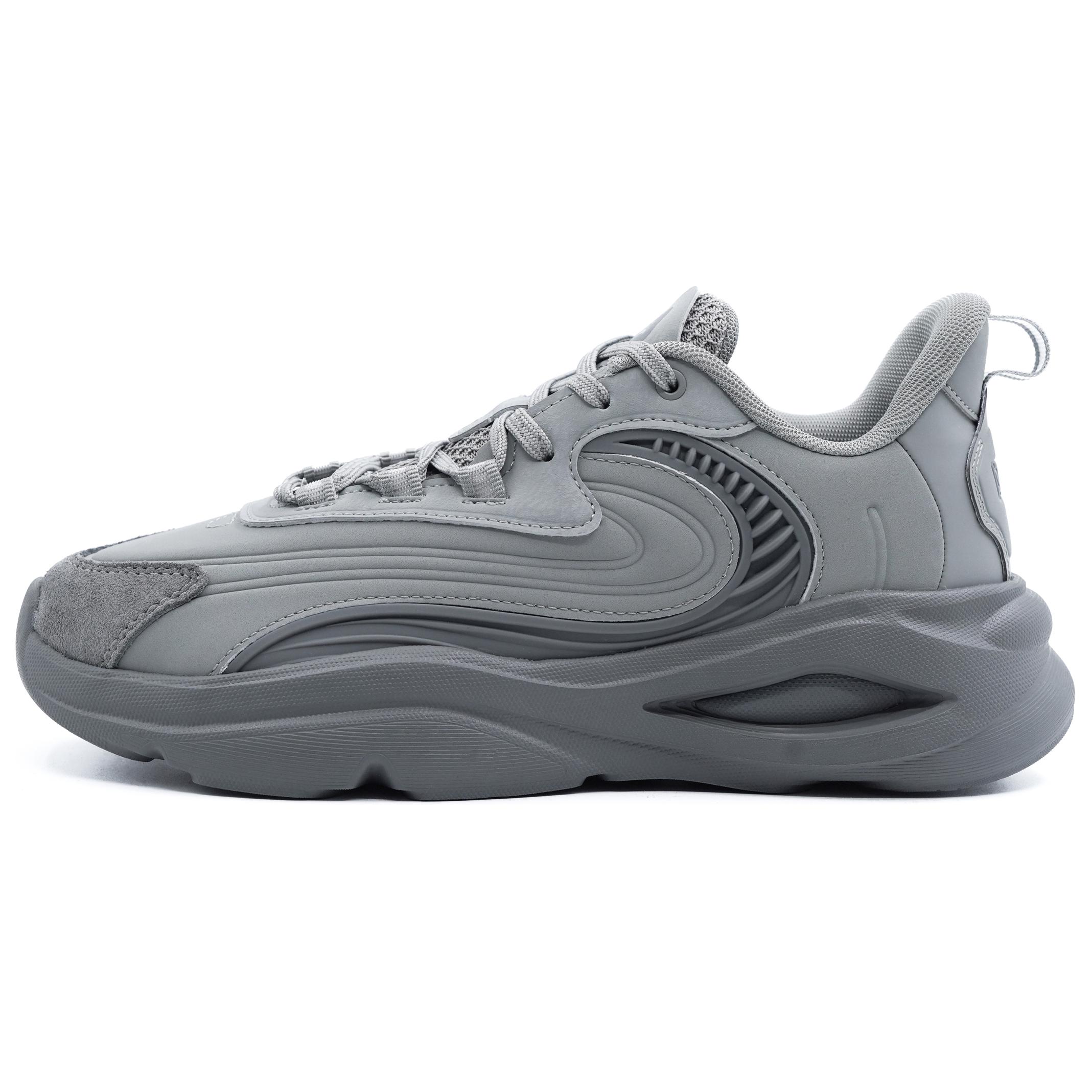 

Нескользящие и износостойкие легкие низкие повседневные туфли, мужские, серые ANTA, Gray