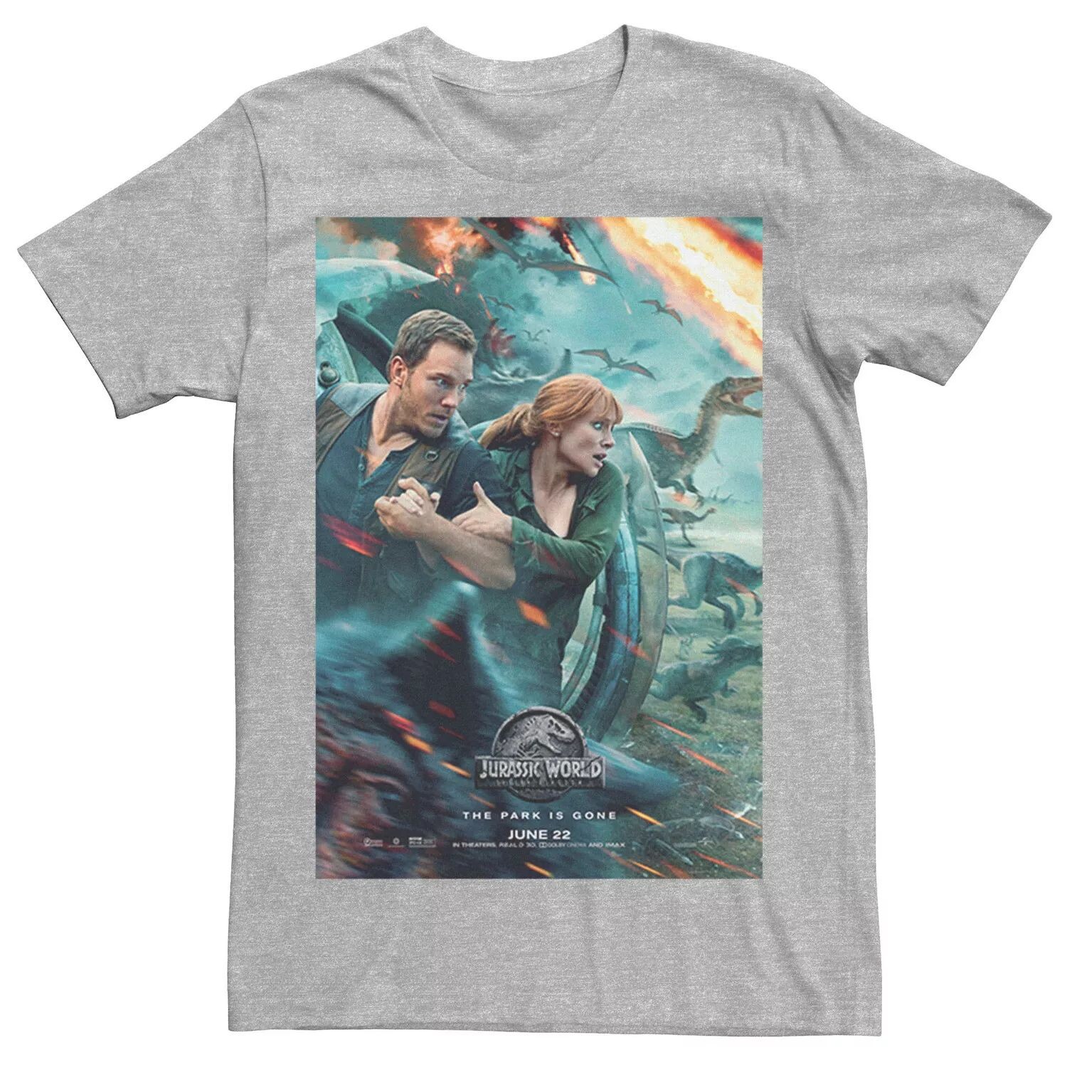 

Мужская футболка Two Owen Claire с постером фильма Jurassic World