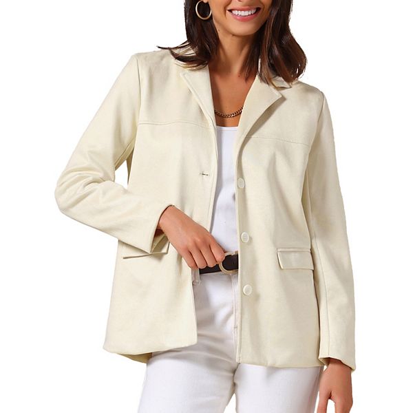 

Женский блейзер из искусственной замши в винтажном стиле с карманами Inspire Chic, Khaki