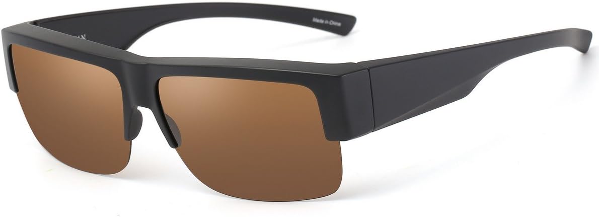 

Солнцезащитные очки CAXMAN Fit Over Glasses для мужчин и женщин, поляризованные линзы, 100% защита от УФ-излучения, Matte Black Frame/Brown Lens | Medium Sized | Frame Height: 46mm/1.85inch