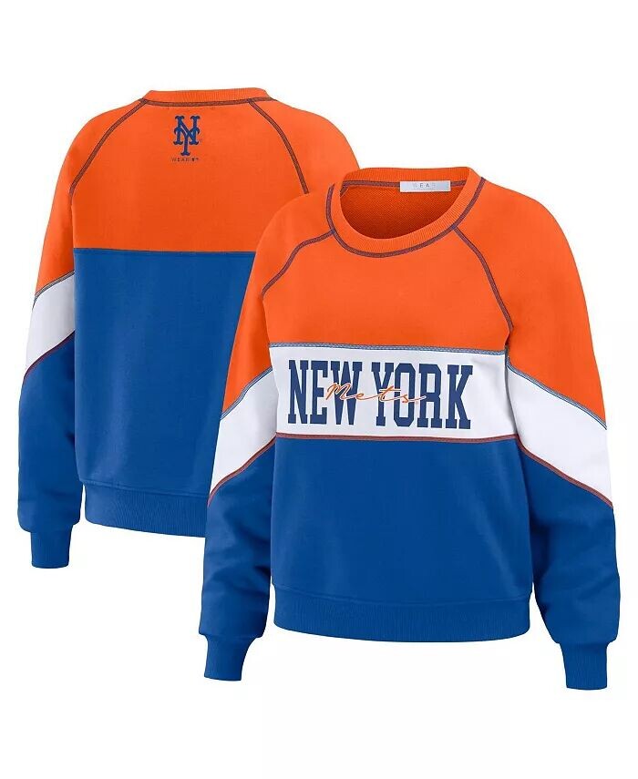 

Женская красная толстовка-пуловер Royal New York Mets с круглым вырезом WEAR by Erin Andrews