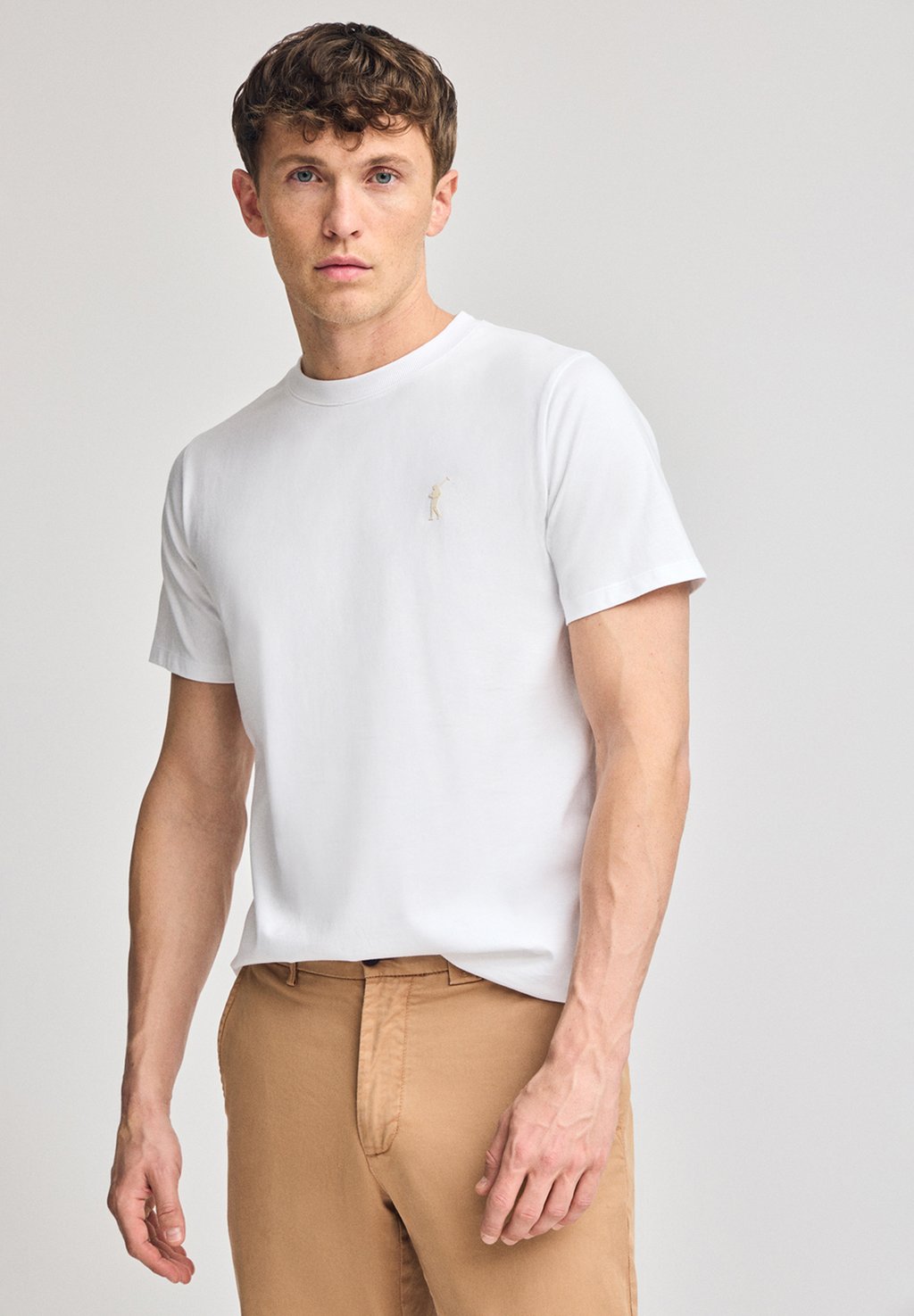 

Базовая футболка SHORT SLEEVE CREWNECK BIG RIGBY GO Polo Club, белый