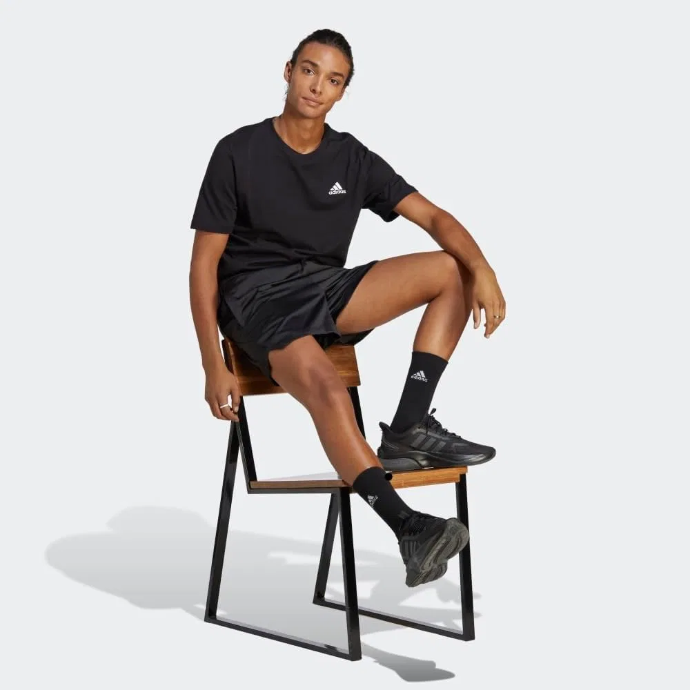 Мужская футболка Adidas Essentials Single Jersey с вышитым небольшим логотипом — фото 4