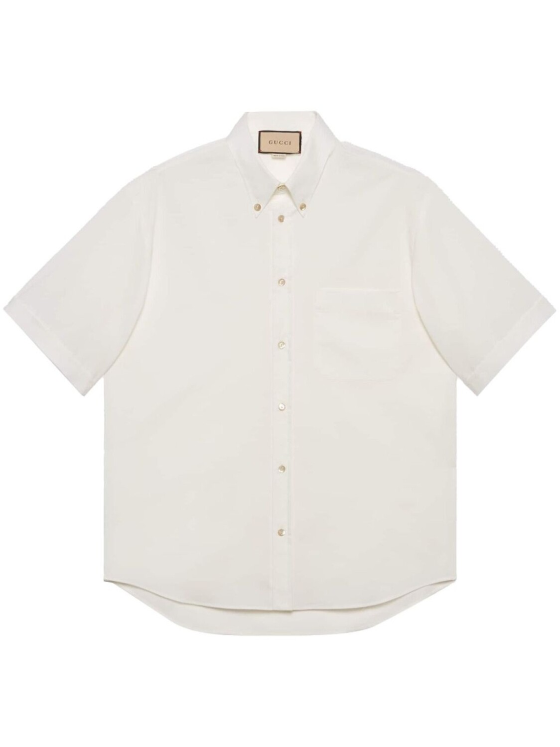 

Рубашка с короткими рукавами Gucci, белый