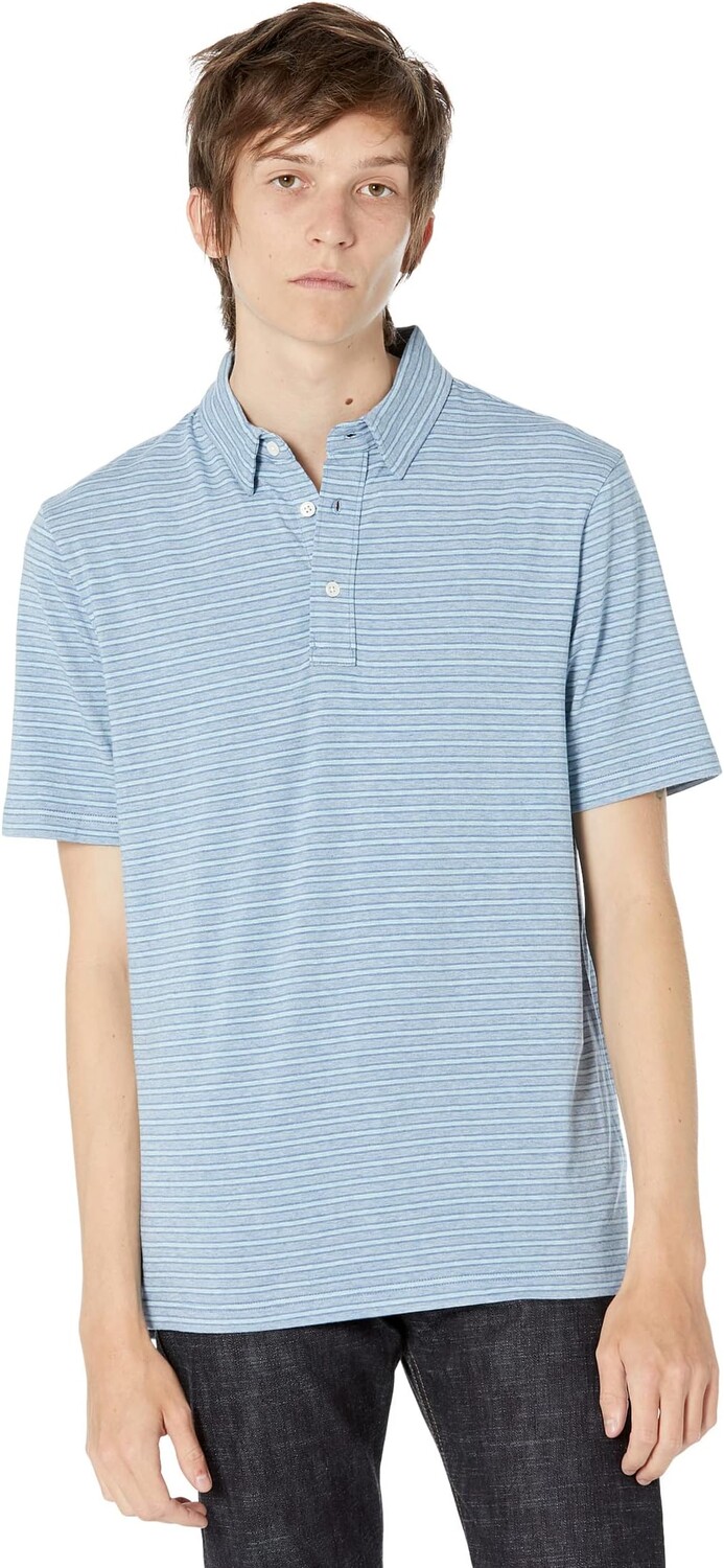 

Поло Faherty Movement Short Sleeve Polo, цвет Night Shore Stripe