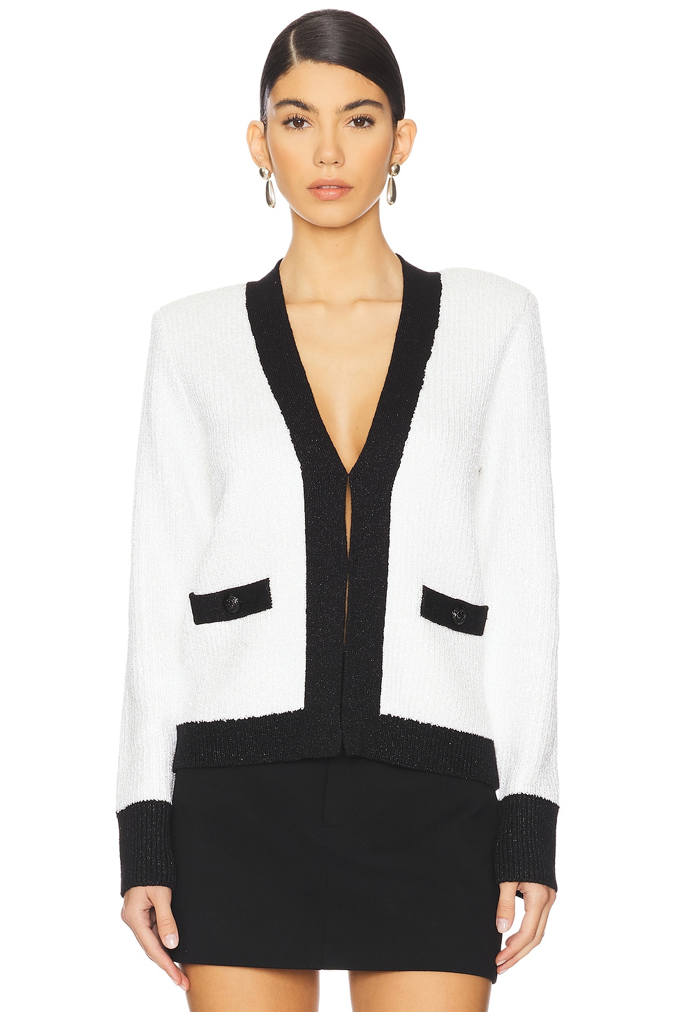 

Жакет в пайетках Jinny L'Agence, ivory sequin & black