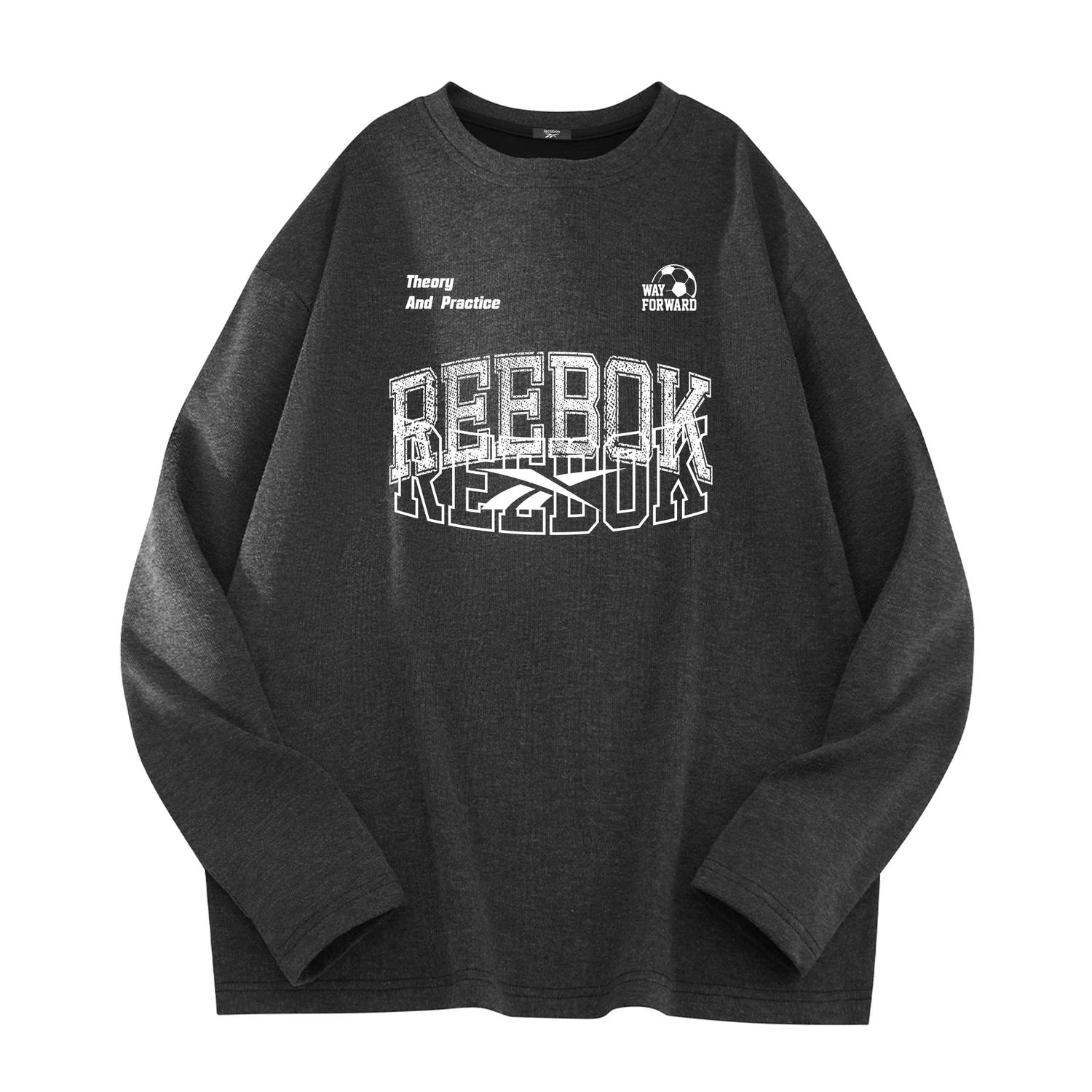 

Футболка Unisex Crew Neck Moderate Heavyweight Reebok, черный серый