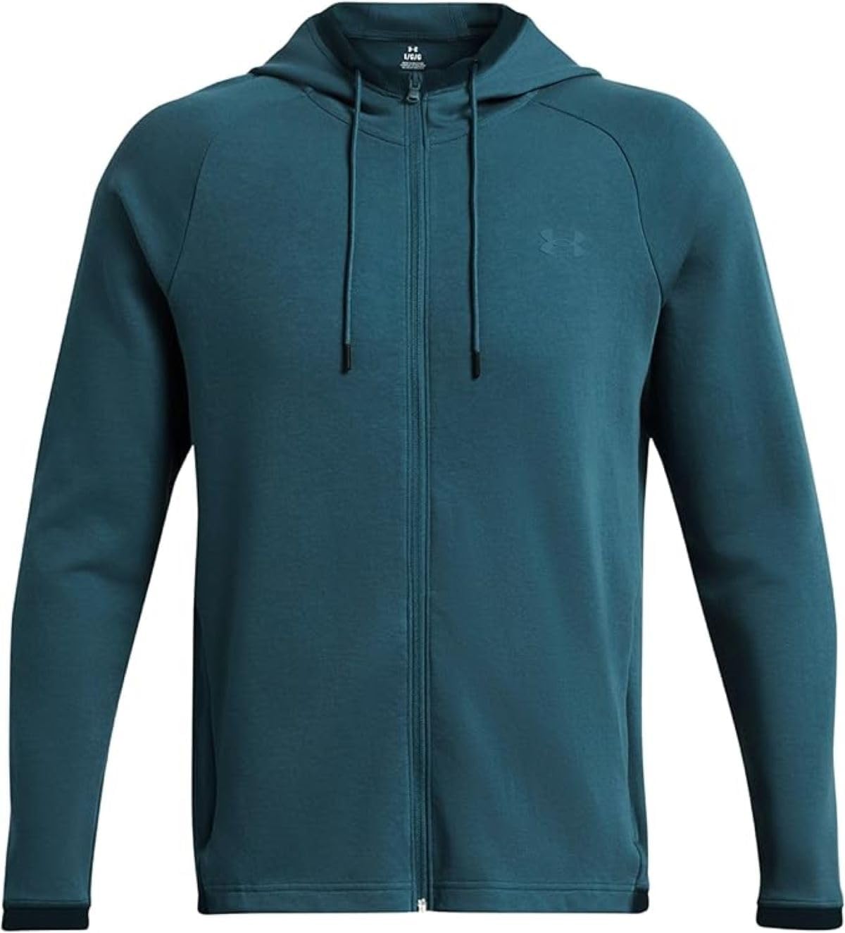 

Толстовка Under Armour мужская, с капюшоном и молнией, из двойного трикотажа, Tourmaline Teal 716