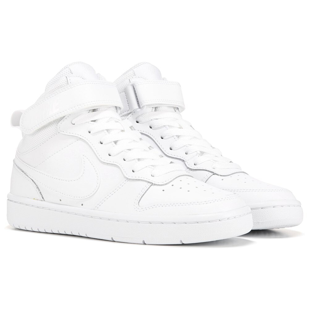 

Детские высокие кеды Court Borough 2 Big Kid Nike, белый