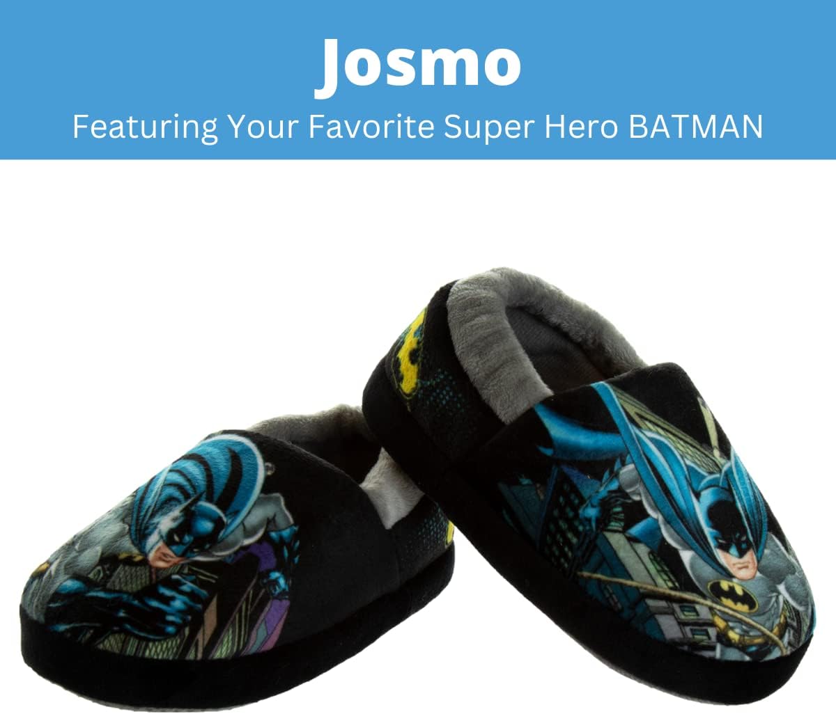 Тапочки Batman для мальчиков Josmo, черный/желтый — фото 2