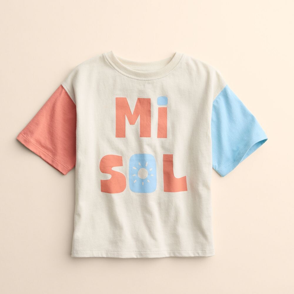 

Свободная органическая футболка Little Co. для детей 4–12 лет от Lauren Conrad Little Co. by Lauren Conrad, цвет Mi Sol Little