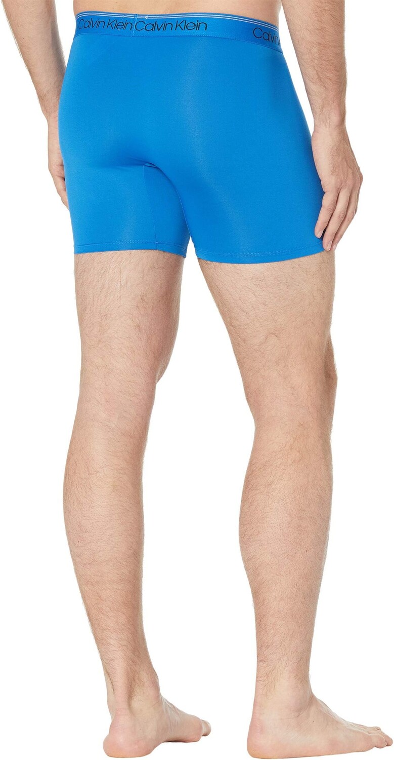 Комплект трусов-боксеров из микроэластичной ткани, 3 шт. Calvin Klein Underwear, цвет New Navy — фото 2