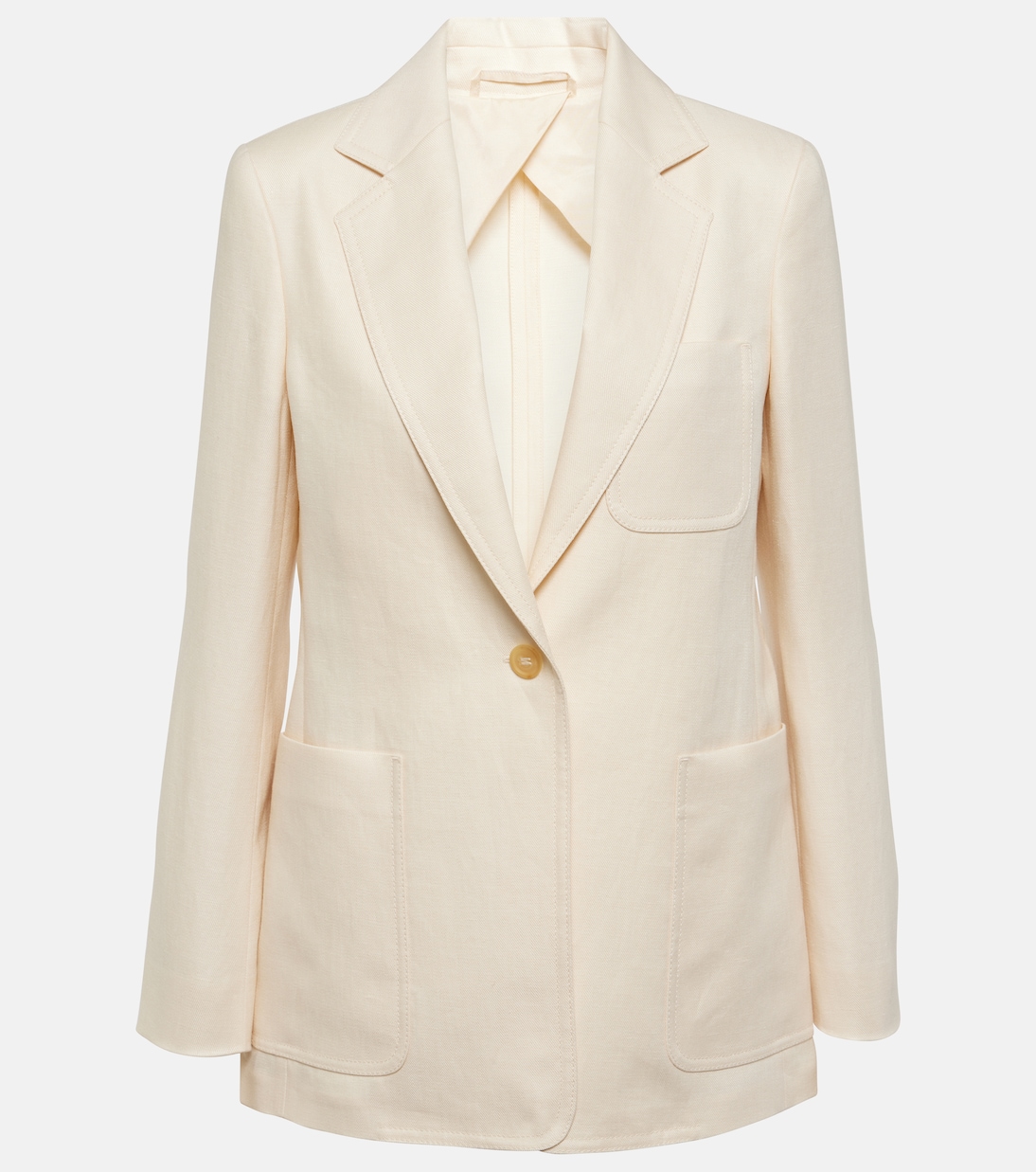 

Блейзер из льняного твила Boemia Max Mara, Bianco Tela