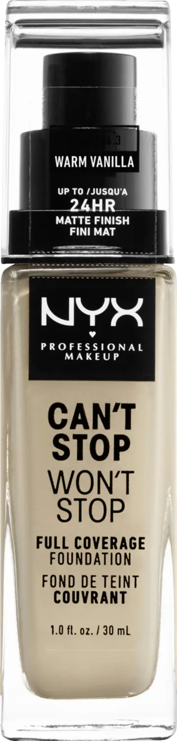 

Тональный крем NYX Professional MakeUp Can't Stop Won't Stop Foundation 6.3 Warm Vanilla