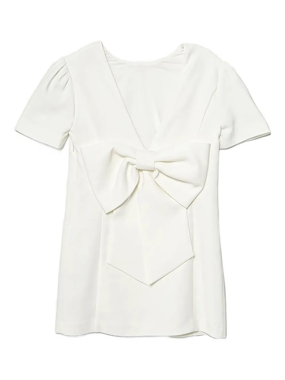 

Платье с бантом TWINSET Kids, белый