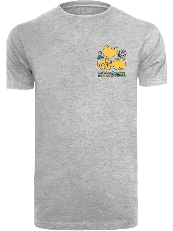 

Футболка F4NT4STIC Woodstock Brust Logo, пестрый серый