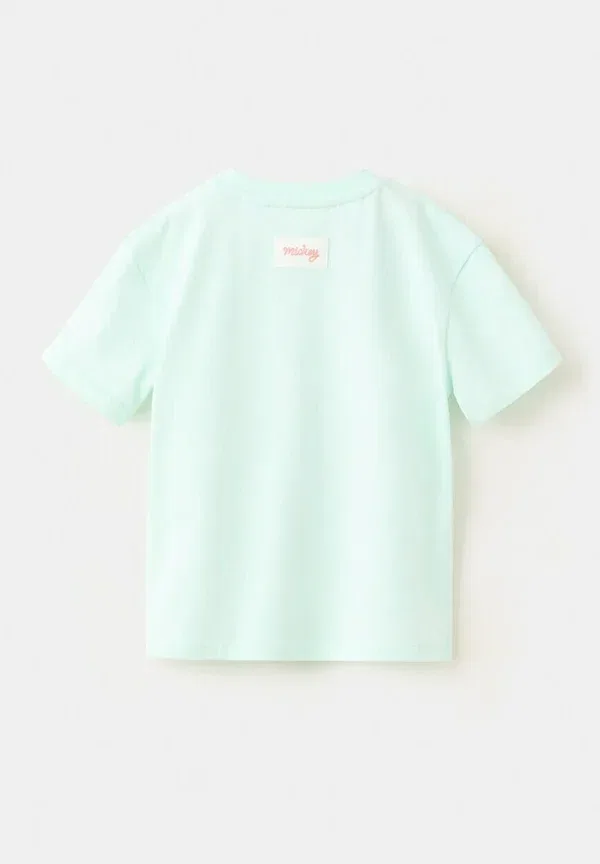 Футболка с принтом Mango Kids, цвет мята — фото 2