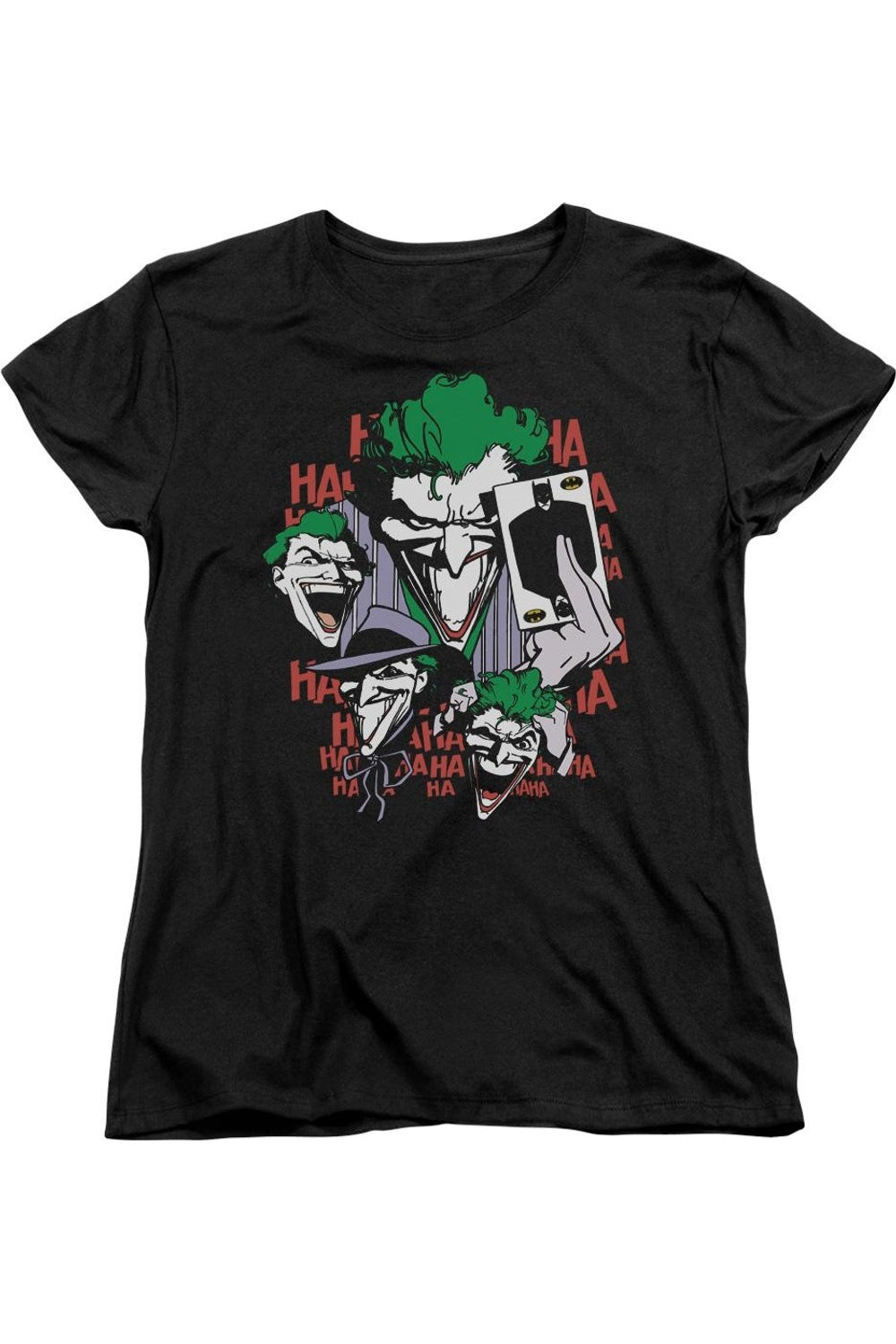 

Женская футболка с коротким рукавом «Четыре из пяти» от DC Comics Gildan, черный